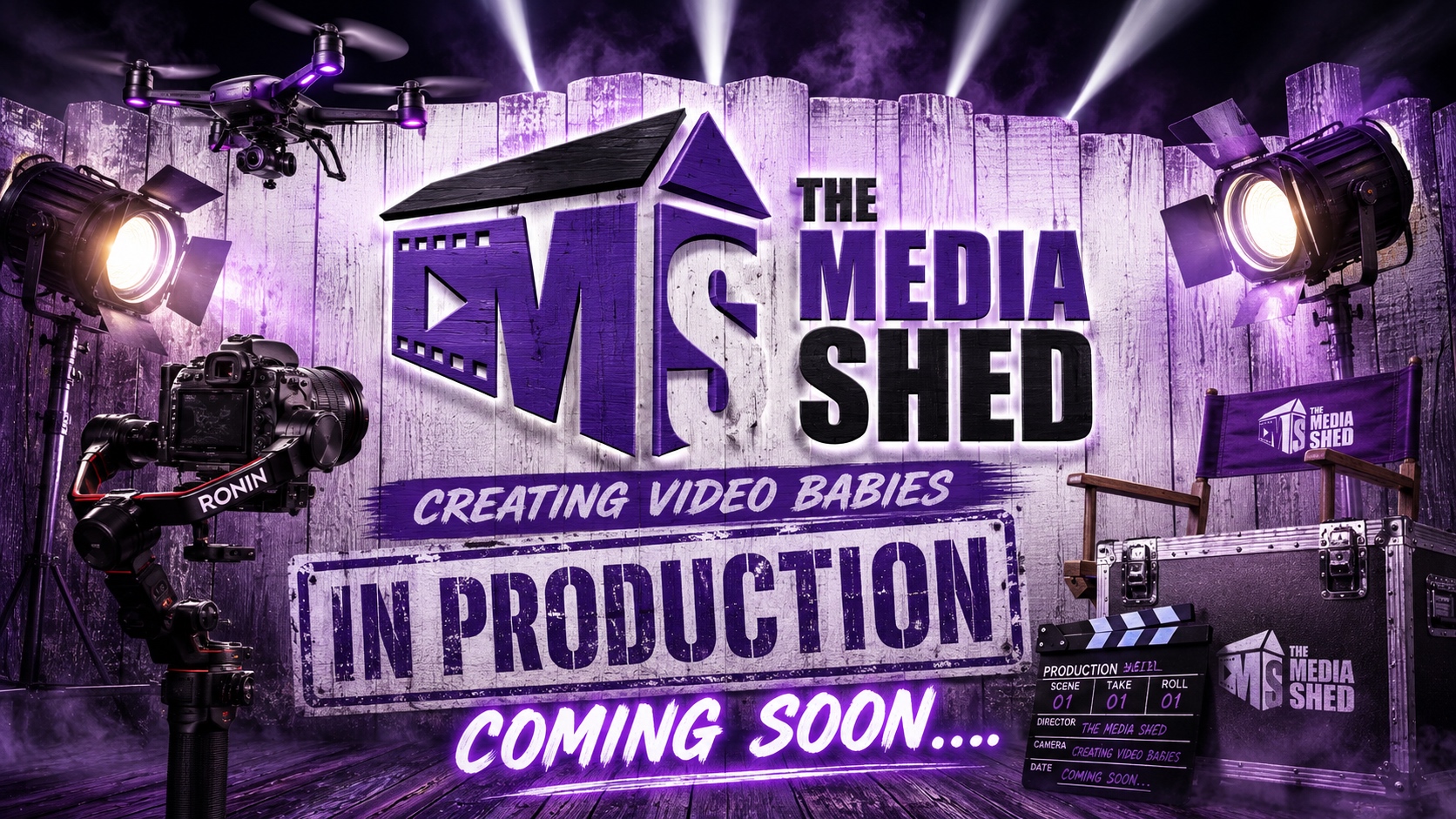 The Media Shed · Creating Video Babies · In Production · Coming Soon
