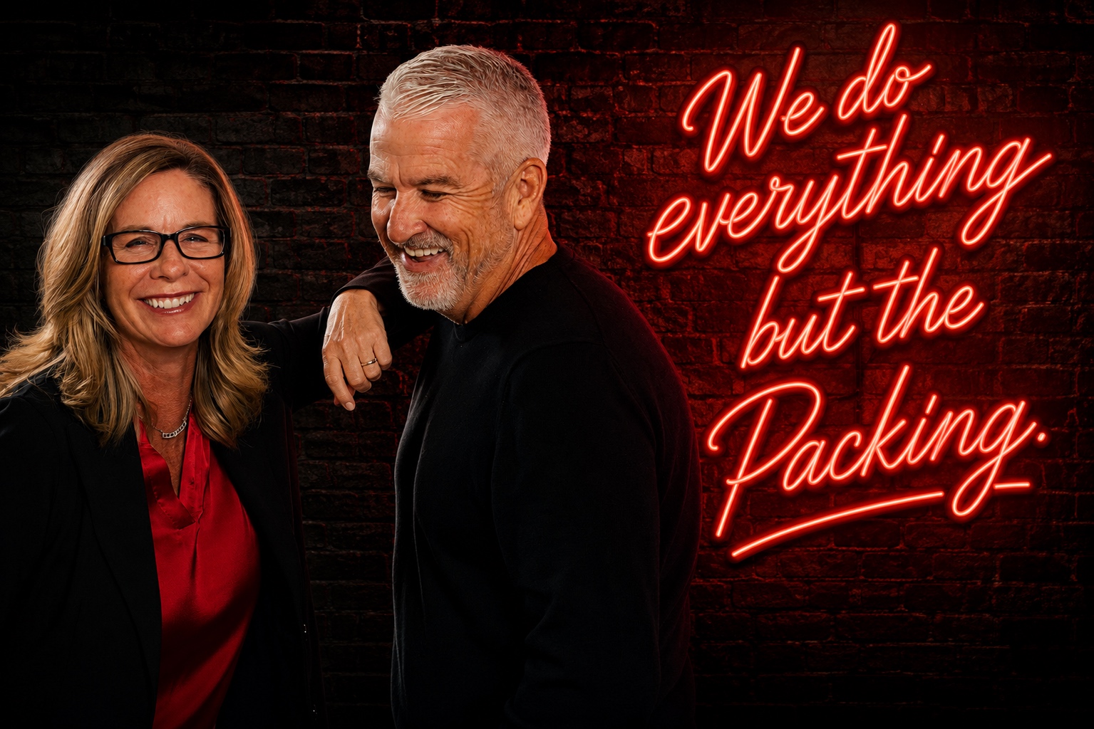 We DO Everything But The Packing — official podcast key art with Matt and Tracey Dixon